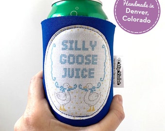 Silly Goose Juice Can Cooler - Silly Goose Gift - Funny Birthday Gift - Gifts Under 10 - Funny Can Cooler - Silly Gift