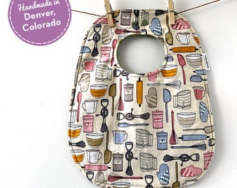 Baking Baby Bib - Baby Gift for Baker - Baker Baby Shower Gift - Chef Baby Gift - Chef Baby Shower - Kitchen Baby Bib - Cooking Bib