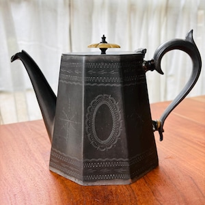 Sheffield Pewter Teapot - Etsy
