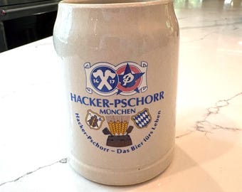 Vintage Hacker-Pschorr 0.5 L Beer Stein Made in W. Germany