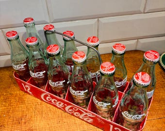 ヴィンテージ コカコーラ ミニチュアボトル & 6パックキャリア