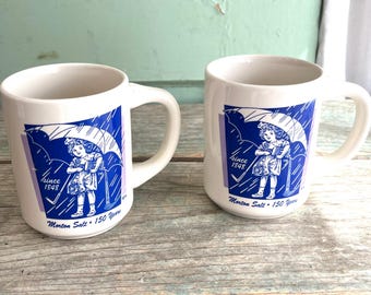 Vintage Morton Salt Girl Mug: Bryan China 150th Anniversary