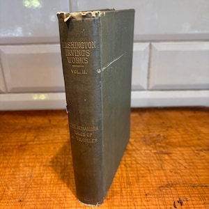 Antique &#39;The Alhambra&#39; Hardcover Book, Washington Irving, 1897