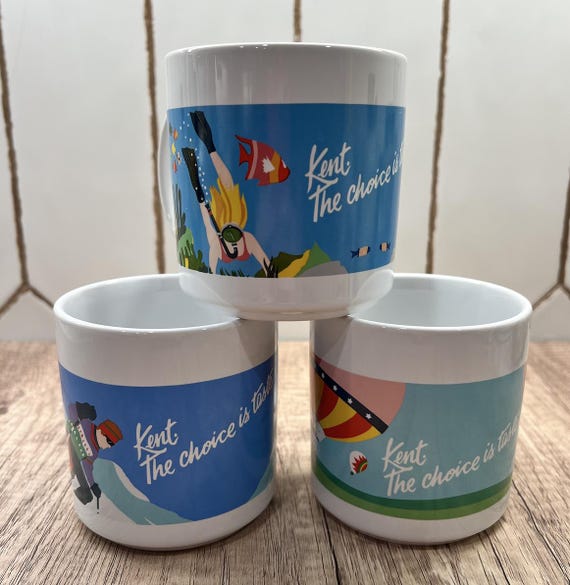 british american tobacco kent Vintage Kent (british American Tobacco) Coffee or Tea Mugs, Cigarette  Advertisement Mugs. Tobacciana