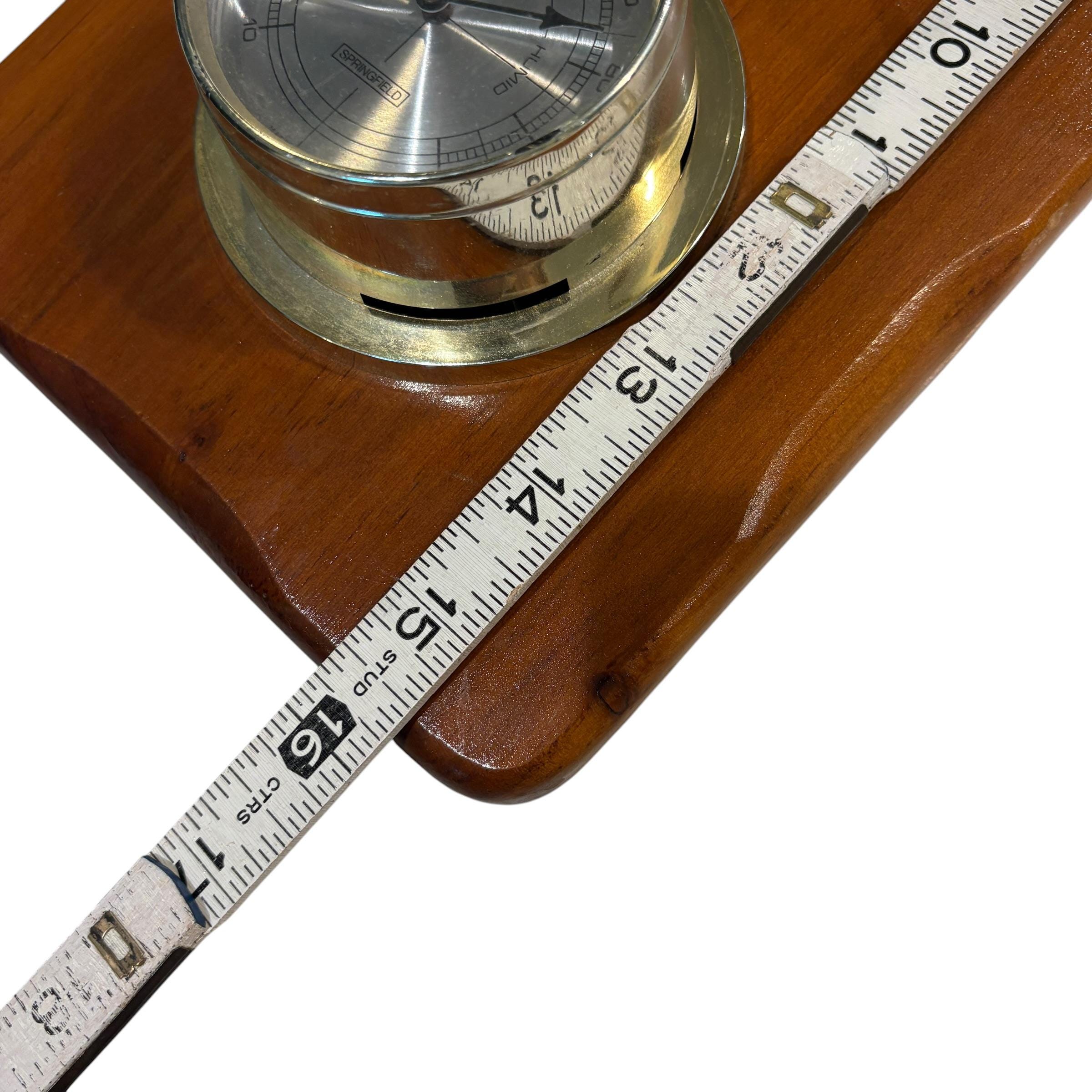 Springfield Weather Instruments Vintage Springfield Weather Station, Barometer, Thermometer, Hygrometer ...