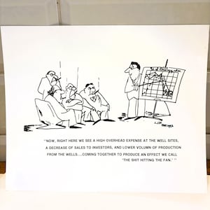 Vintage Marketing Cartoon, Lisa Briggs, 1977, Signed original artwork, copies.