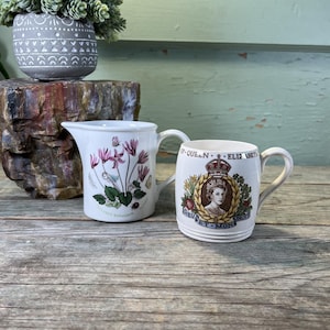 Vintage Portmeirion &quot;The Botanic Garden&quot; Creamer – Circa 1818 Design – 1972 England – Cottage-core Floral China