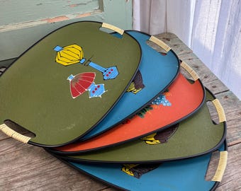 Vintage Tilso Serving Tray: 1960s Mid-Century Modern Japan