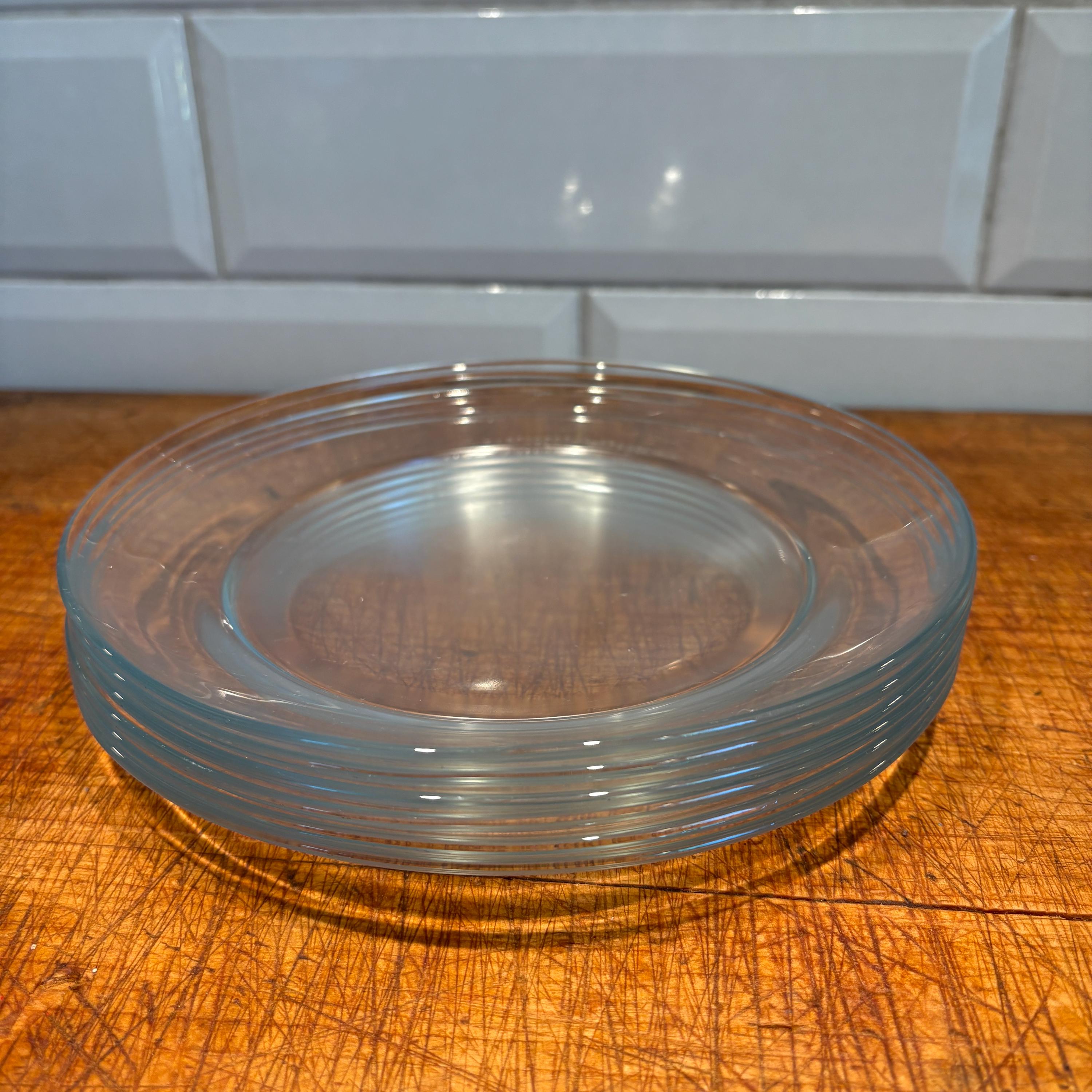Vintage Arcoroc Glass Plates: Commercial Grade Clear Dinnerware, Made ...