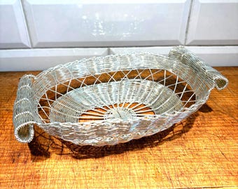 真鍮製メタルワイヤーバスケット織りテーブルアクセントランプ