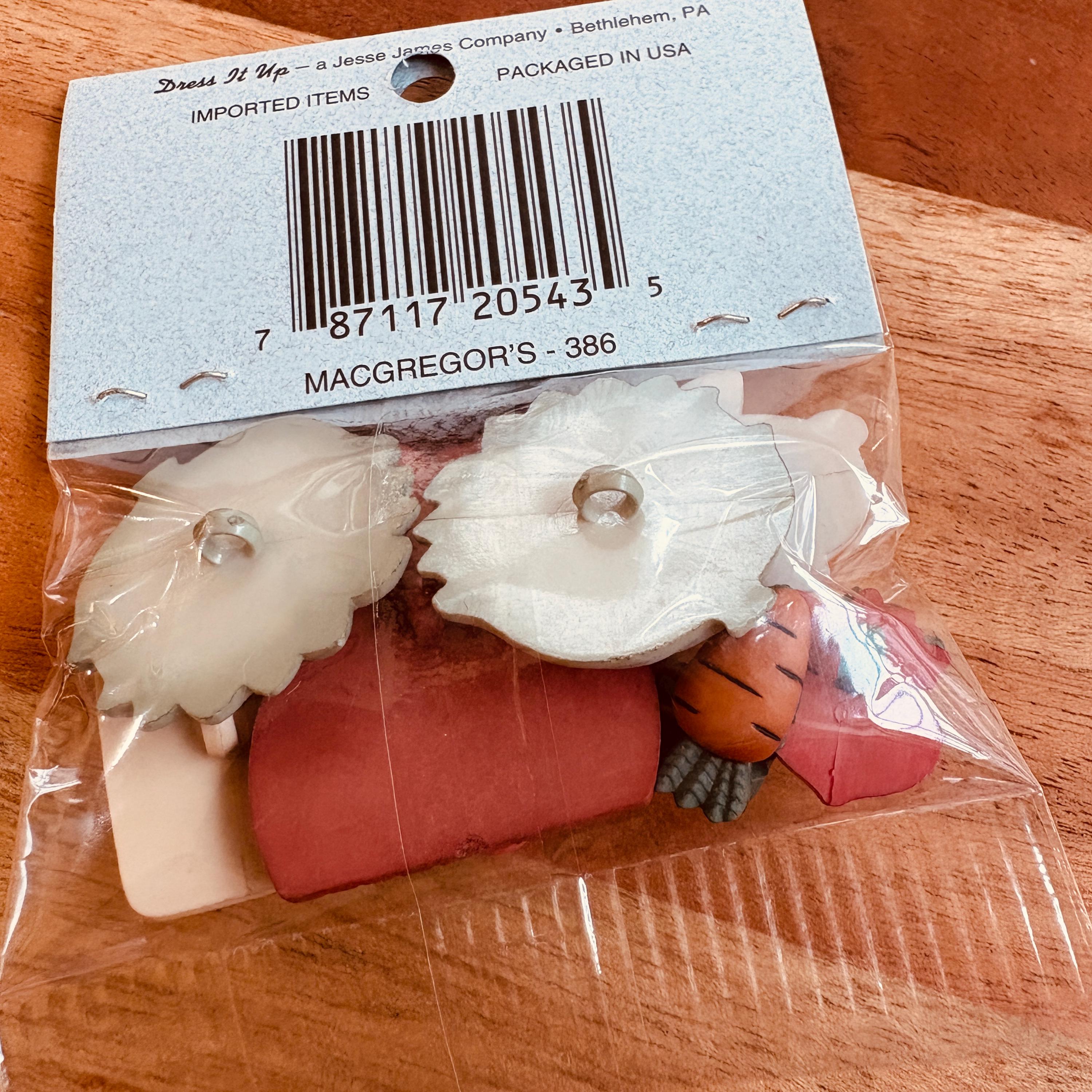 Boutons Décoratifs Vintage Dress It Up "Trésors Victoriens" - Lot De 3 Pièces, Neuf Sous Blister