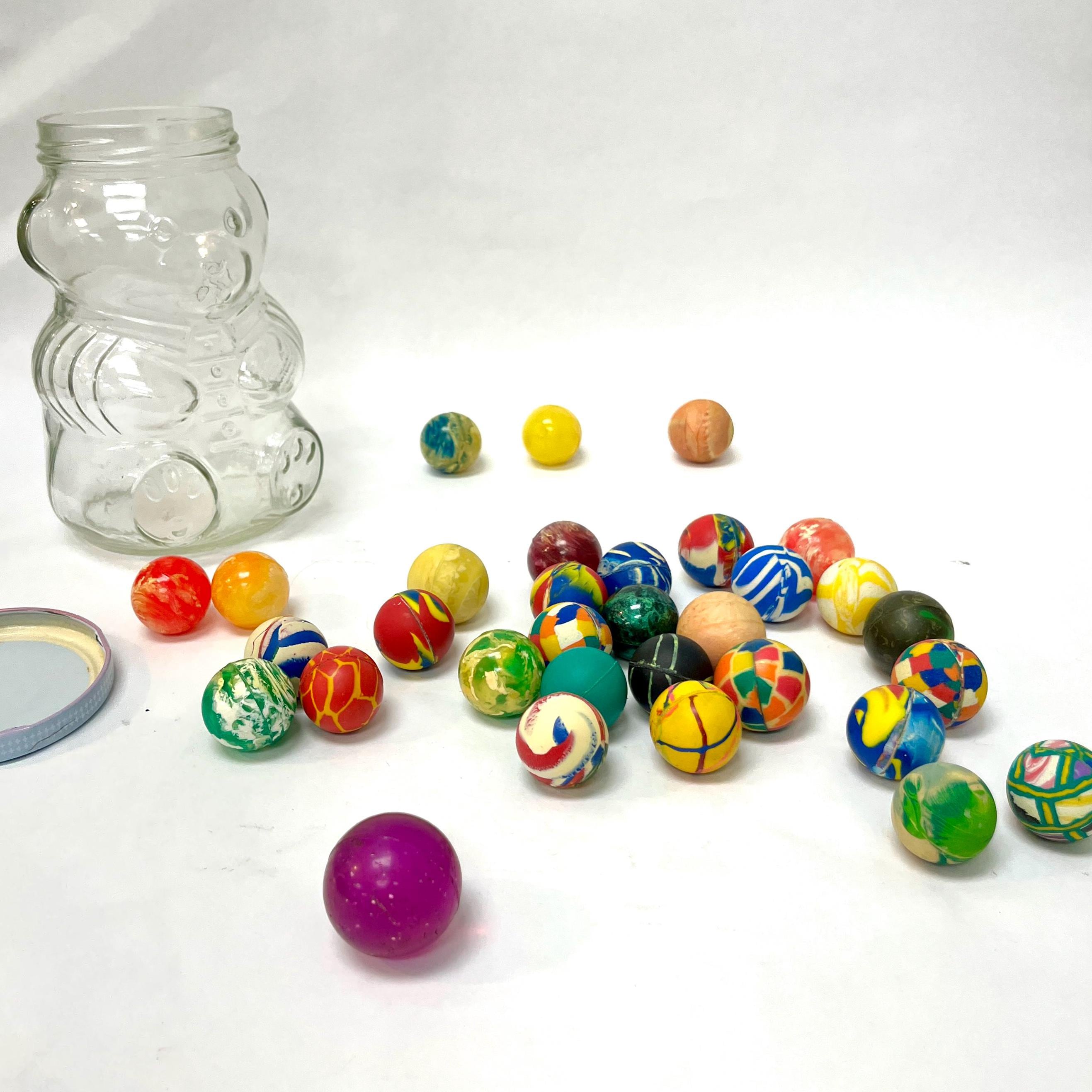 Colección de pelotas saltarinas vintage: pelotas de goma de los