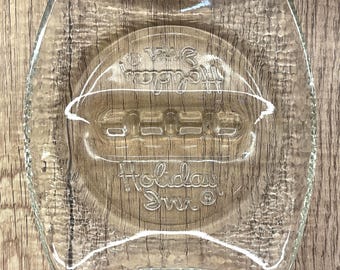 Vintage Holiday Inn Glass Ashtray – Hotel Motel Advertising Table Ashtray