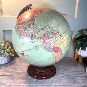 Vintage Replogle 12-Inch World Globe - Classic Desk Decor