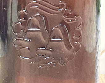 Vintage Ancient Age Bourbon Whiskey Bottle | AA Embossed Amber Glass | Prohibition-Era Bottle