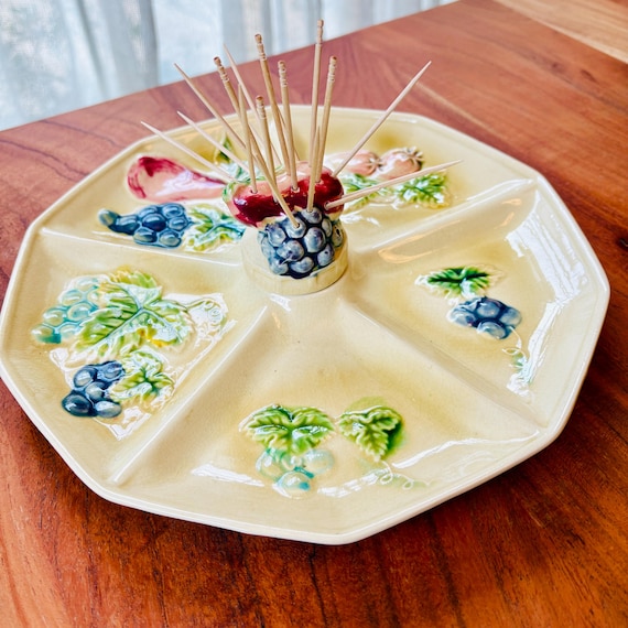 ヴィンテージ ティルソ セラミック レリッシュ トレイ：フルーツ