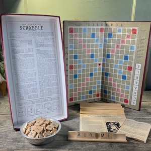 Vintage 1950s Scrabble Game – Classic Board Game – Retro Family Fun – 2 Available