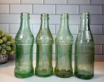Antique C.C. and C.B. Soda Bottles, Cairo IL & St Louis MO, 1920s