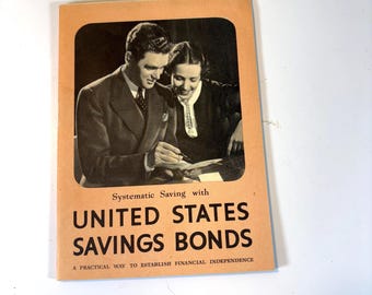 Vintage WWII United States Savings Bonds Informational Booklet