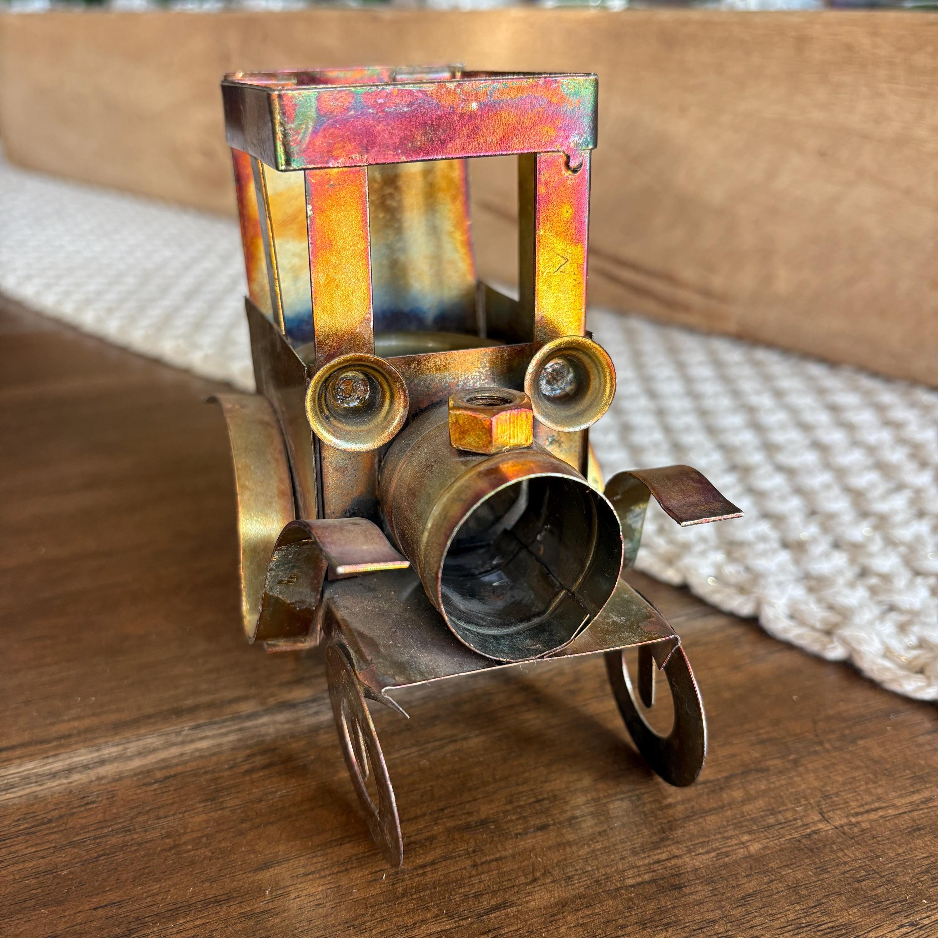Vintage Brutalist Copper Model T Car Tea Light Holder - Etsy