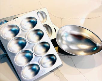 Vintage Wilton Cake Pans 3D Dimensional Easter Eggs 508-2119, 2127, 502-2121