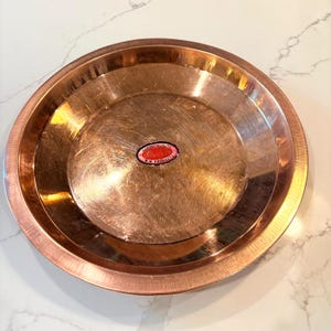 Vintage Copper Pan, Copper Pooja Thali