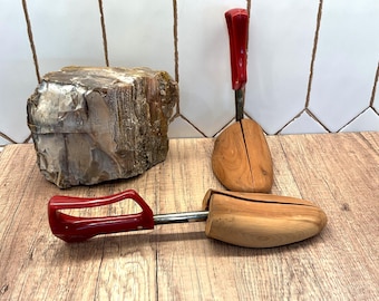 Vintage jaren '70 'Travel Tree'-schoenvormer voor heren – #4 met gespleten teen