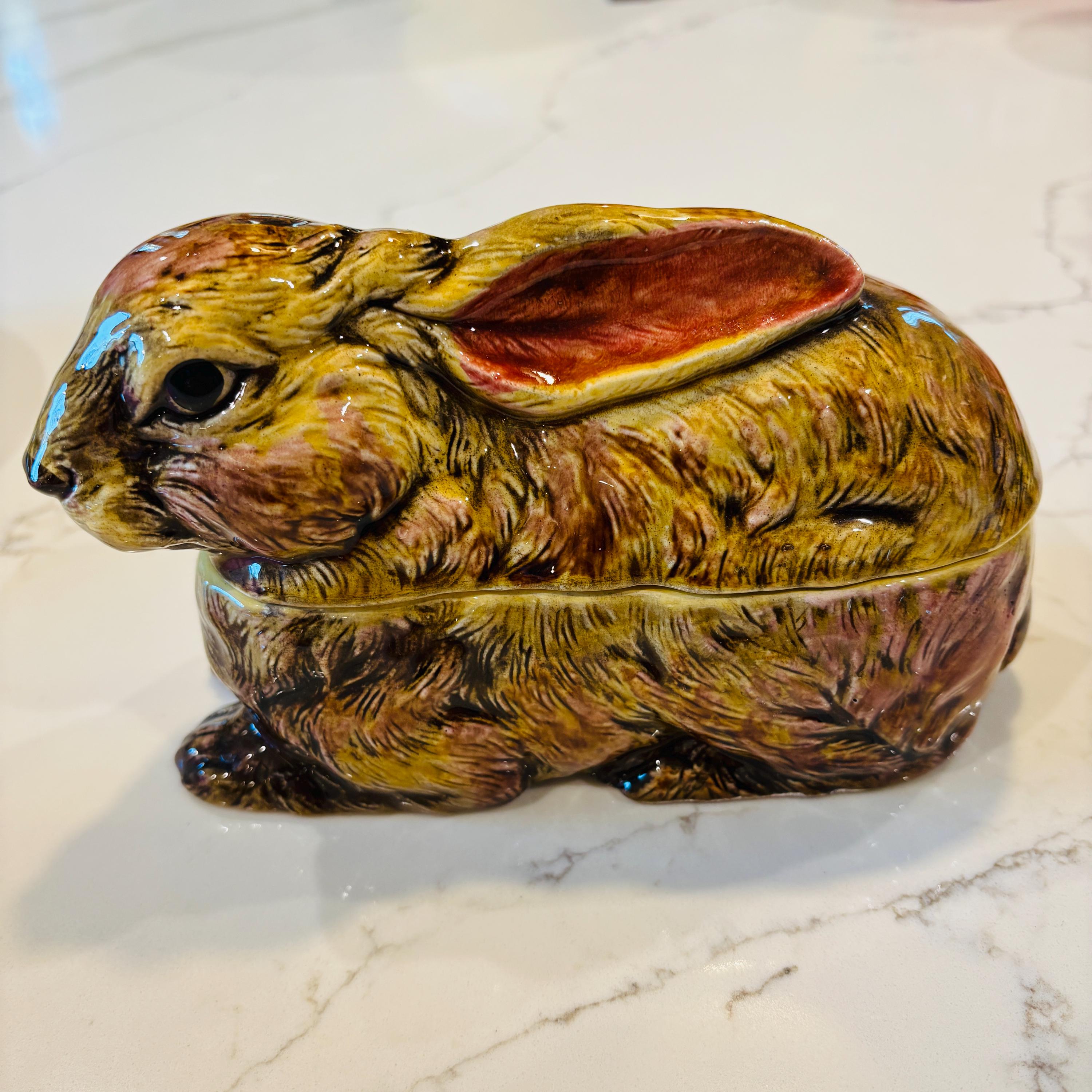 Glass rabbit on nest - Etsy 日本