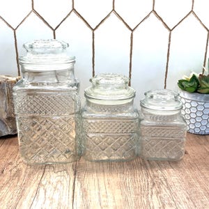 Anchor hocking glass cannister - Etsy 日本