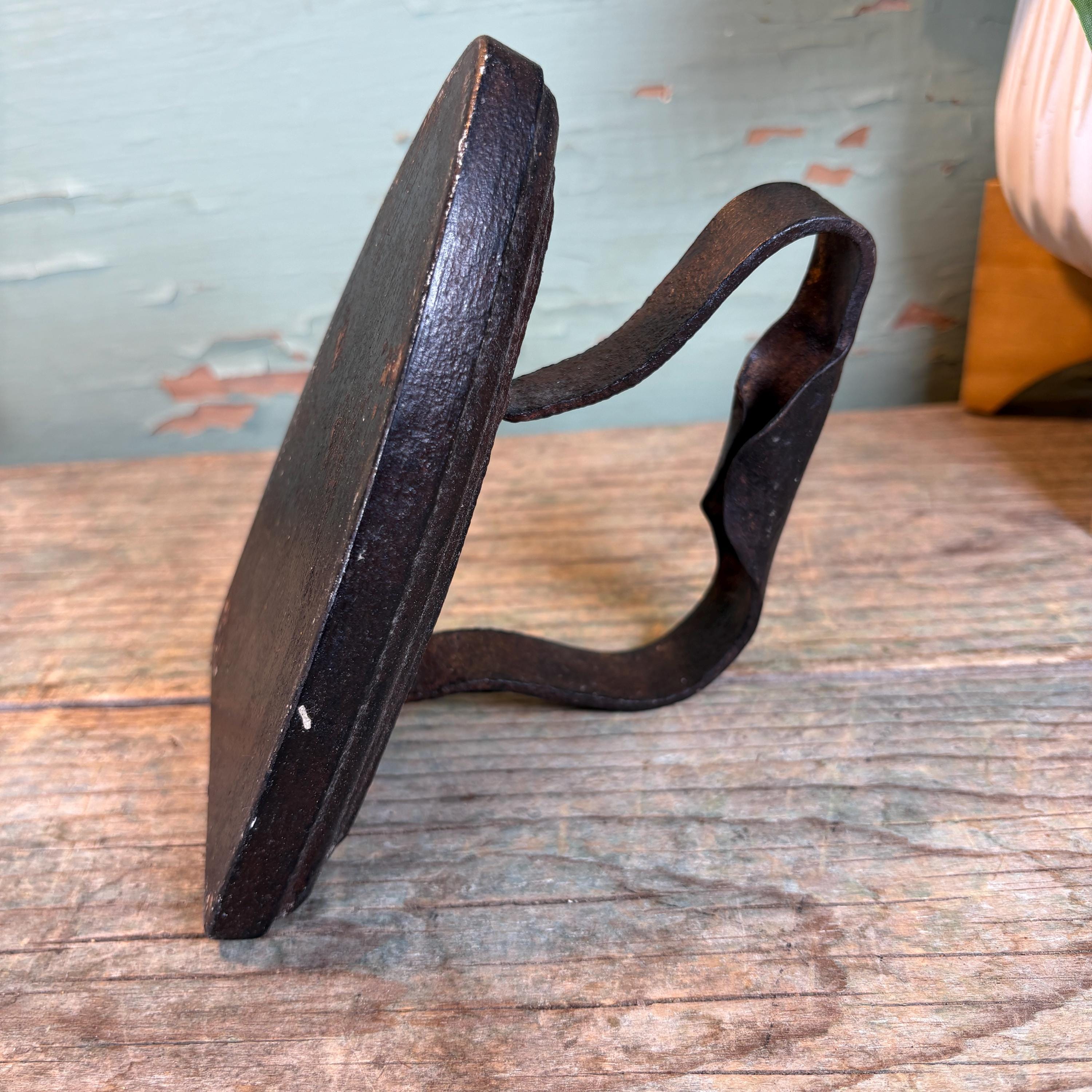 Paperweight Rustic Antique Cast Iron Sad Iron: Rustic Americana Decor, Bookend ...