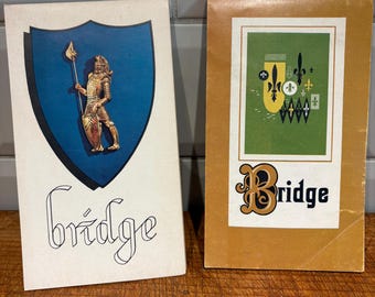 1960s Vintage Bridge Score Pads - Kent Contract Bridge