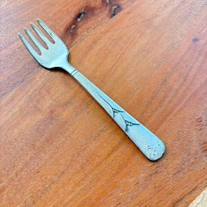 Child&#39;s silver fork &quot;Community Plate&quot;, antique toddler fork, free shipping guarantee