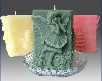 Gyndolyn Fairy of Snowflakes 3D Silicone Candle Mold