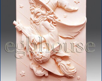 2D Silicone Soap Mold - Whatta Witch