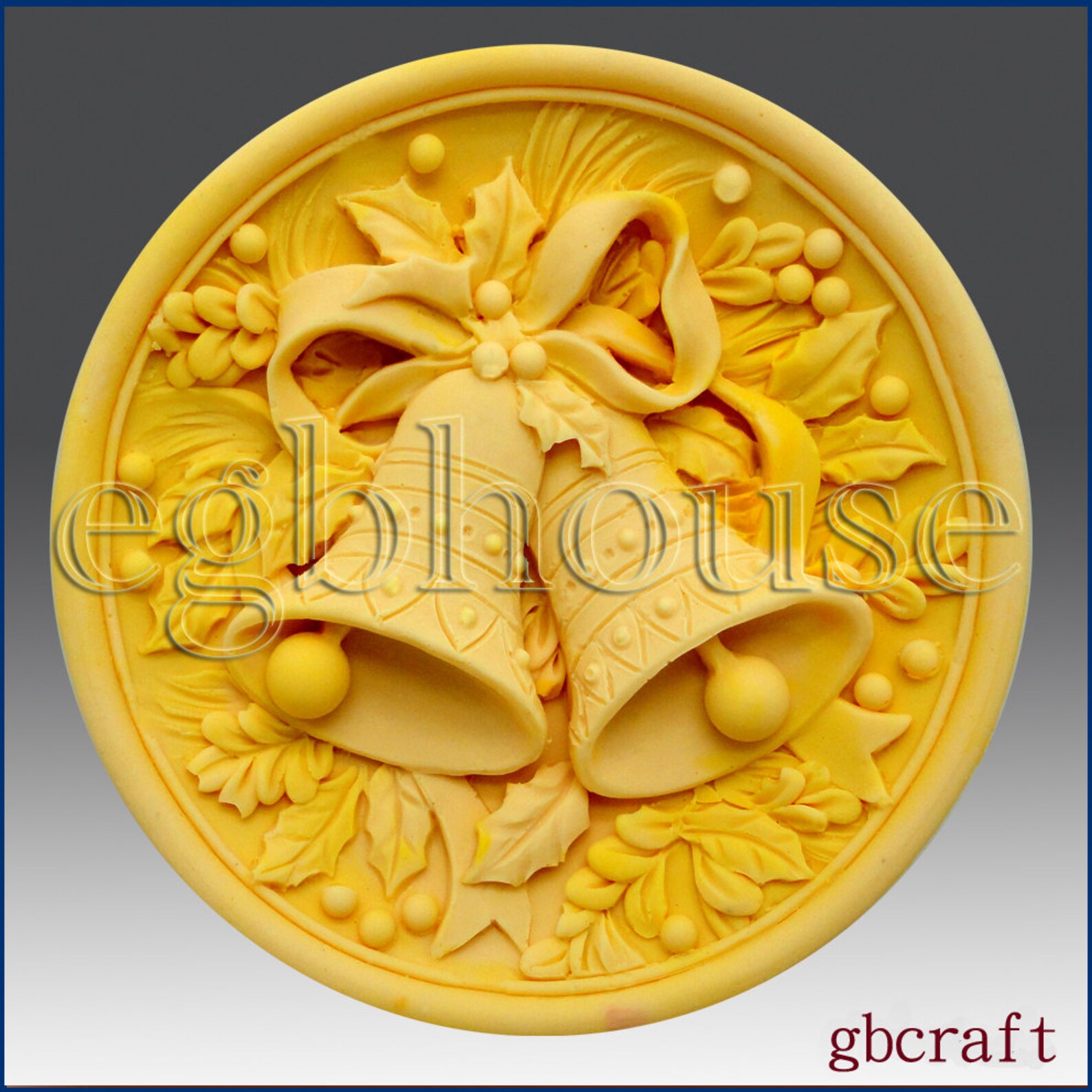 2D Silicone Soap Mold Christmas Jingle Bells Etsy