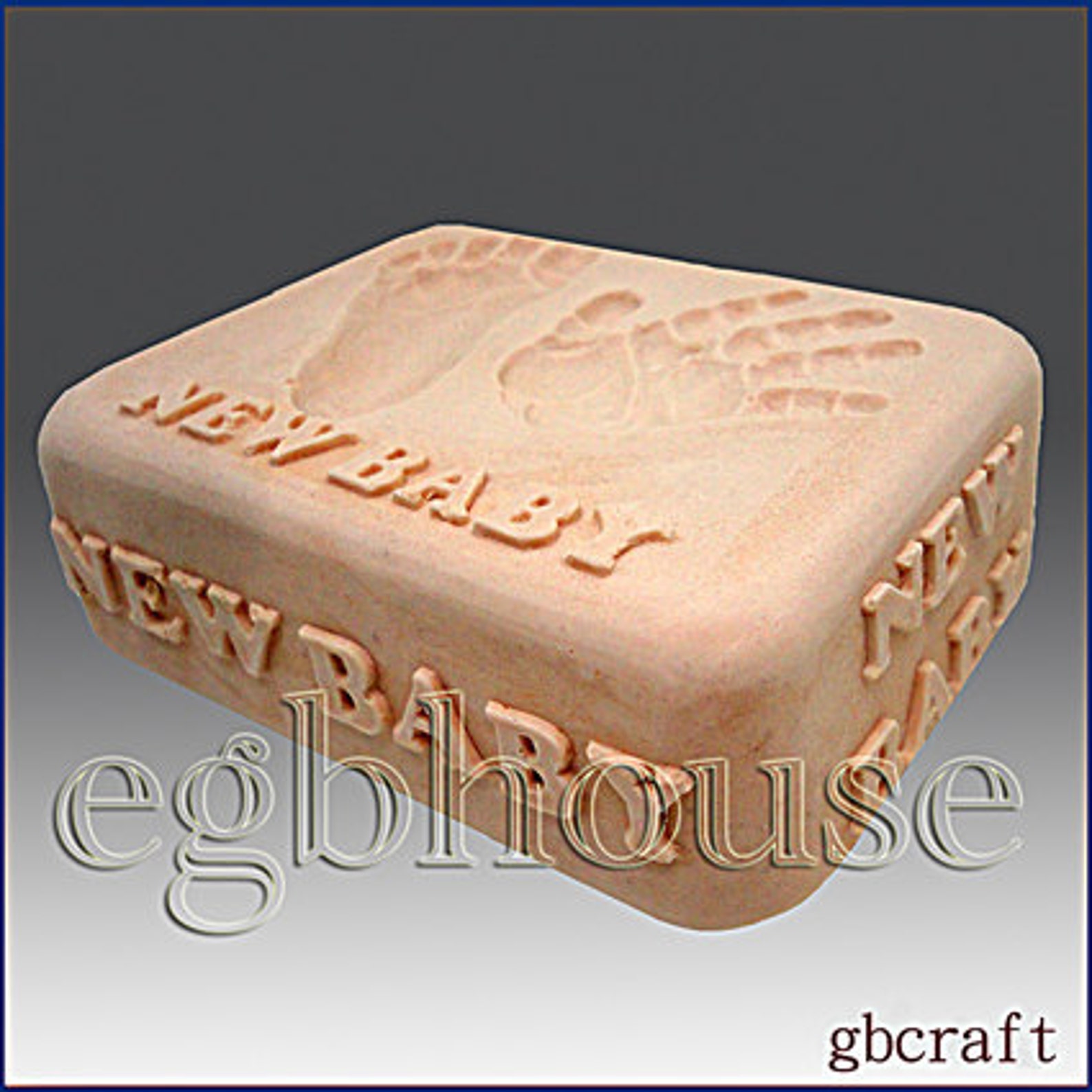 2D Silicone Soap Mold New Baby Baby Hand & Baby Foot Etsy