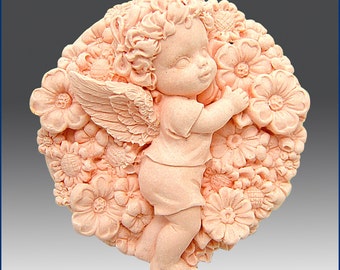 2D Soap and Candle Mold - Fairy Flora in her blooming garden