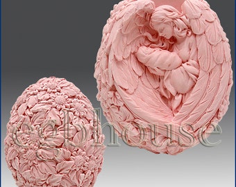 3D Silicone Soap/Candle Mold - Mother Angel with Infan- free shipping