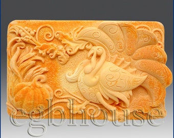 2D Soap Silicone Mold Thanksgiving Tableau - buy from original maker, say "NO" to copycats