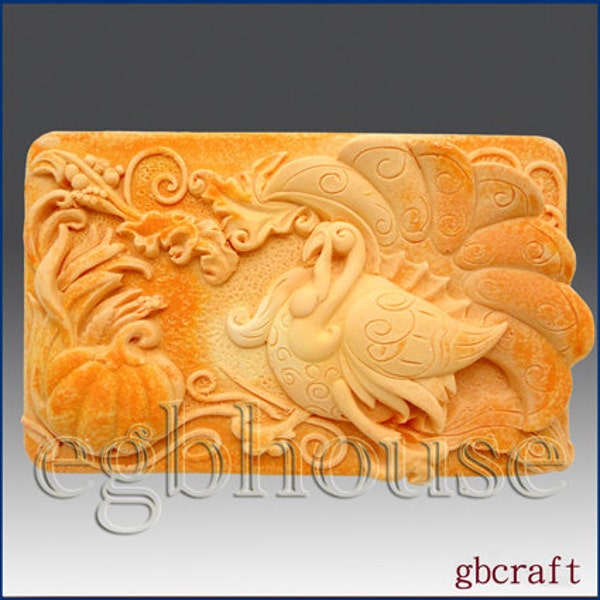 2D Soap Silicone Mold Thanksgiving Tableau - buy from original maker, say "NO" to copycats