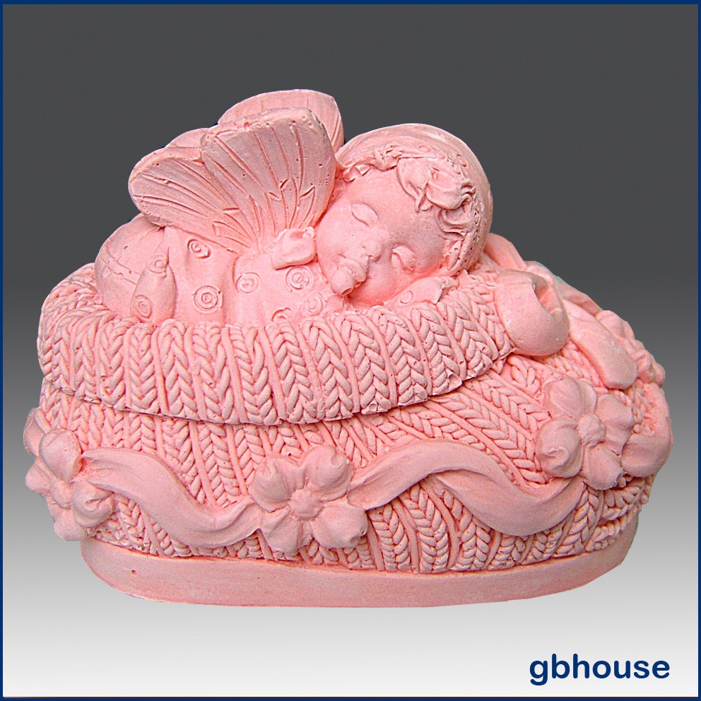 3D Silicone Soap & Candle Mold-Naptime Baby Bootie Girl