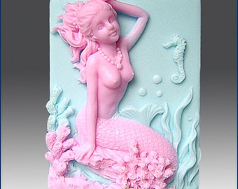 2D Silicone Soap Mold - Mermaid Alina