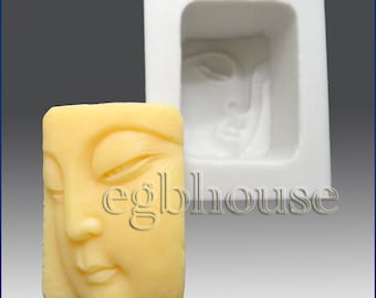 2D silicone Soap/Guest/clay/cold porcelain/candle mold-Mini Buddha close-up -  -"Buy only from the original designer