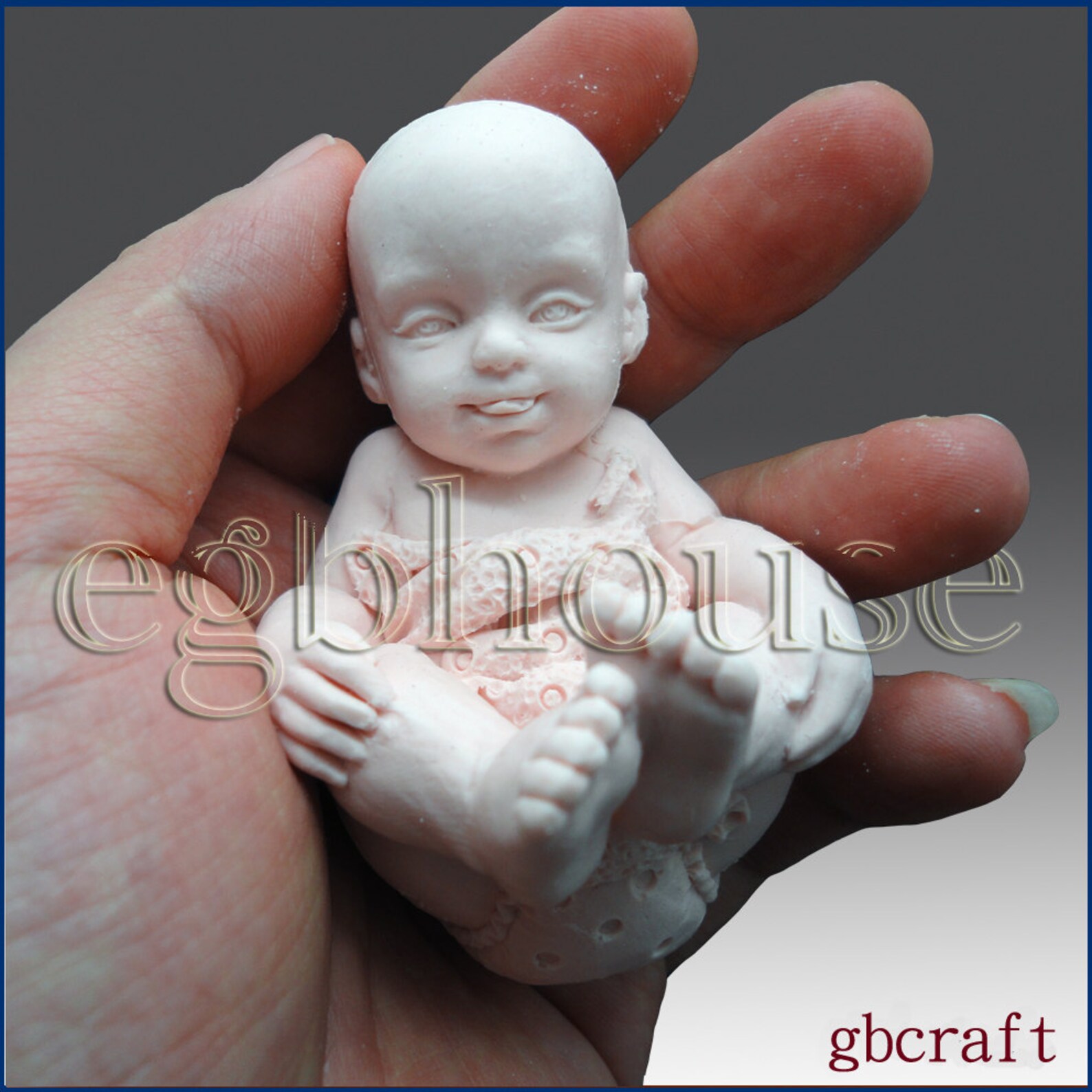 3D Silicone Soap Moldbaby Having Fun2 Parts Assembled Mold Etsy
