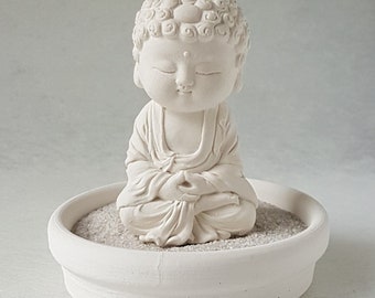 Mindful Buddha  B1801 Buddha statue decor buddha statue small cute buddha happy buddha cute desk accessories meditation buddha buddha figure