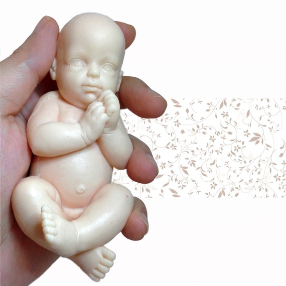 Bebe Realista Levi 3d 2 Partes Montado Molde Jabon De Etsy