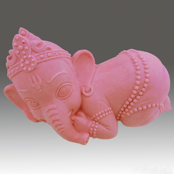 Ganesha Baby Sucking Finger - Detail of high relief sculpture - Silicone Soap/plaster/clay Mold - buy from original designer and maker