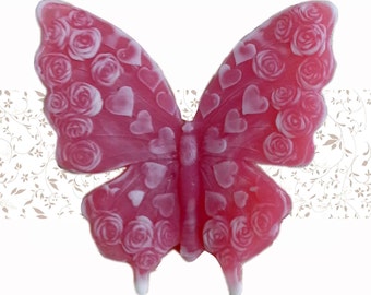 You are buying a soap - Rosy Butterfly handmade Soap w/essential oil