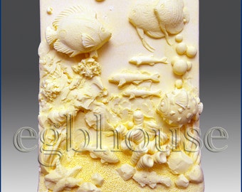 2D Silicone Soap Mold - Under the Sea