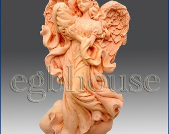 2D Silicone Soap Mold Mother Angel Loving Wings no3